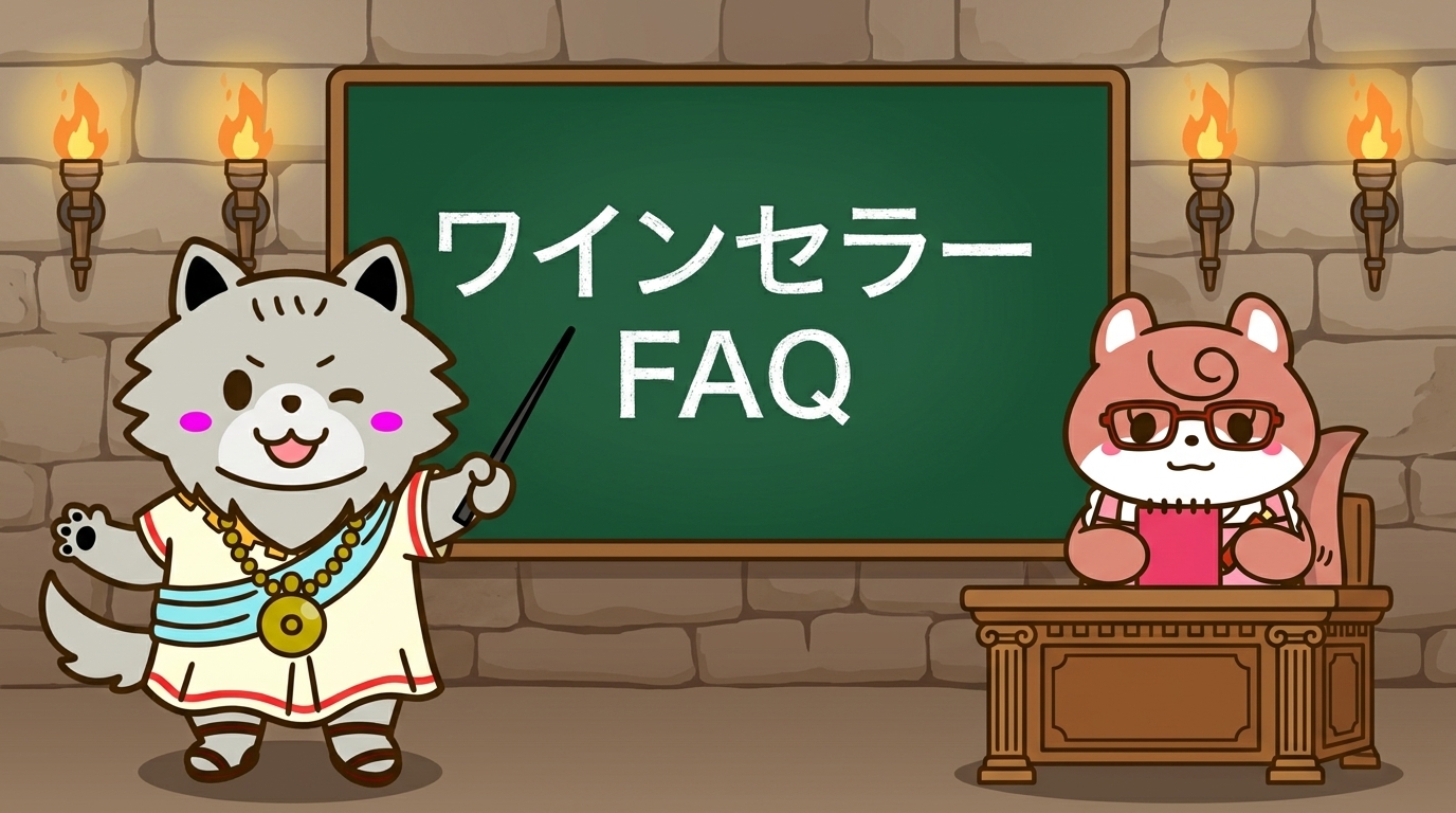 ワインセラーのよくある質問を解説するローマとカプリ